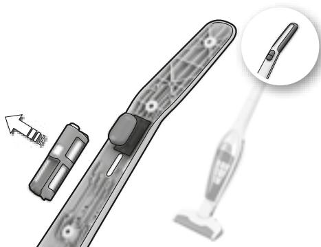 AEG-ELECTROLUX ZB2804 - Removing batteries / Entnahme der Akkus - 3