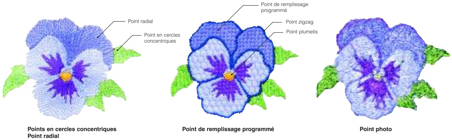 BROTHER PE-DESIGN 7 - Point de remplissage et de contour - 1