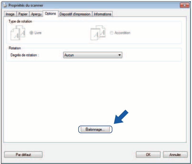 BROTHER DS-720D, DS720D - Étalonnage via un logiciel (Windows®) - 4