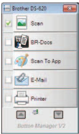 BROTHER DS-720D, DS720D - Pour afficher l'icône de raccourci et lancer Button Manager V2 depuis la barre d'état système - 1