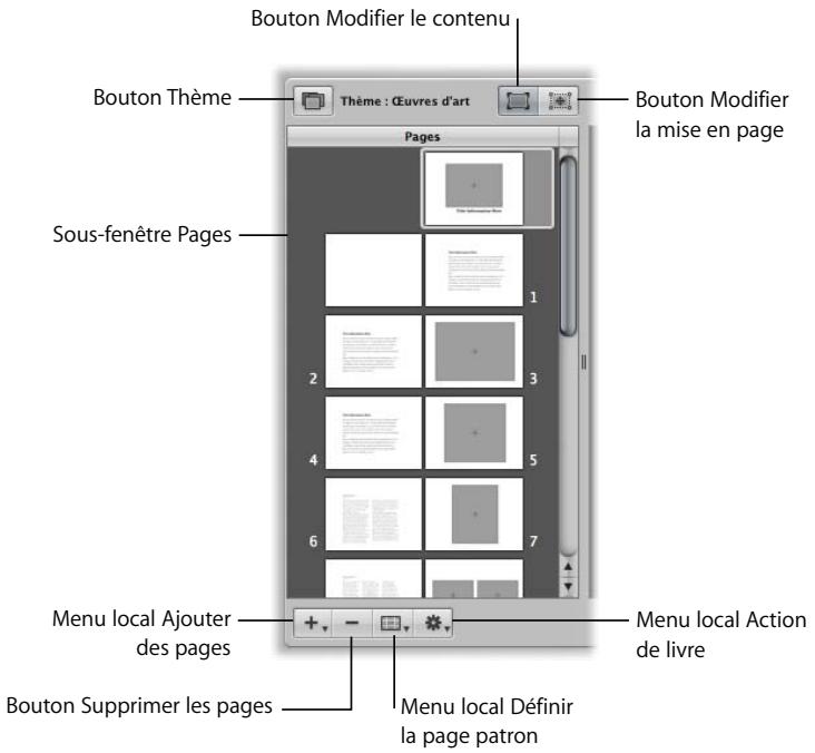 APPLE APERTURE 2 - Commandes de l'éditeur de modèles de livres - 2