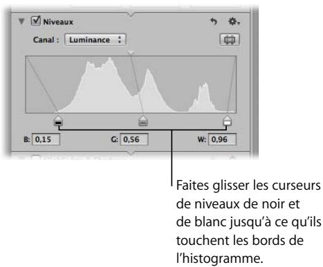 APPLE APERTURE 2 - Ajustement des niveaux de luminance d'une image - 2