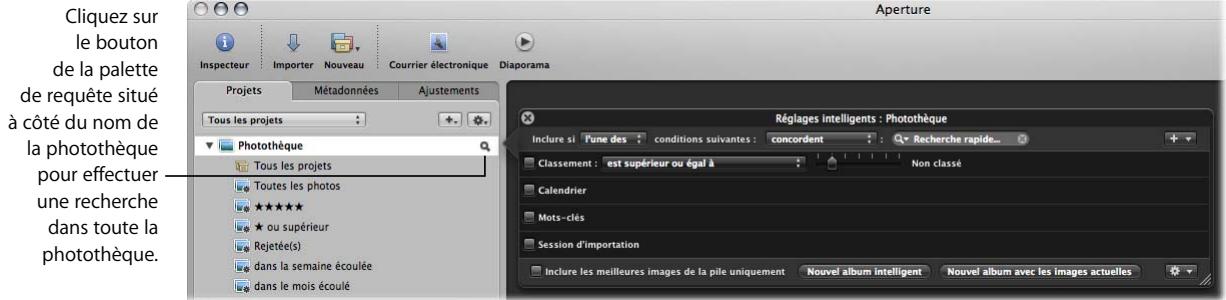 APPLE APERTURE 2 - Recherche dans l'ensemble de la photothèque - 1