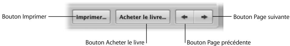 APPLE APERTURE 2 - Commandes de l'éditeur de modèles de livres - 7