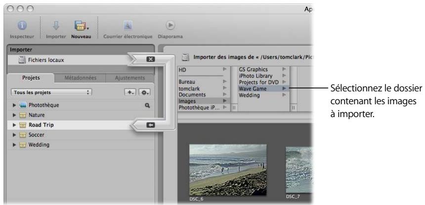 APPLE APERTURE 2 - Importation de fichiers d'image stockés sur votre ordinateur - 2