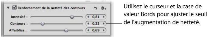 APPLE APERTURE 2 - Utilisation des commandes renforcement de la netteté des contours - 2