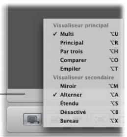 APPLE APERTURE 2 - Pour afficher l'image sélectionnée dans le visualiser secondaire, procédez de l'une des manières suivantes : - 1