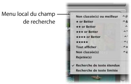 APPLE APERTURE 2 - Vue d'ensemble de la fonction de recherche - 1