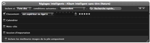 APPLE APERTURE 2 - Regroupement d'images au sein d'albums intelligents - 2