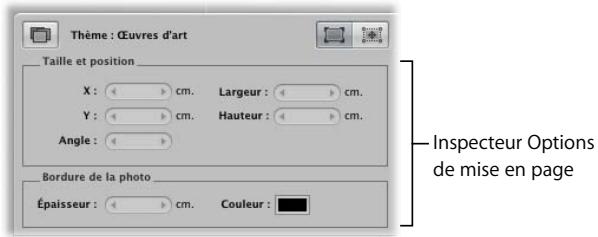 APPLE APERTURE 2 - Utilisation de l'inspecteur options de mise en page - 1