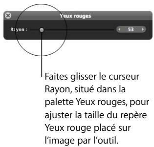 APPLE APERTURE 2 - Ajustement de la taille des repères yeux rouges - 1