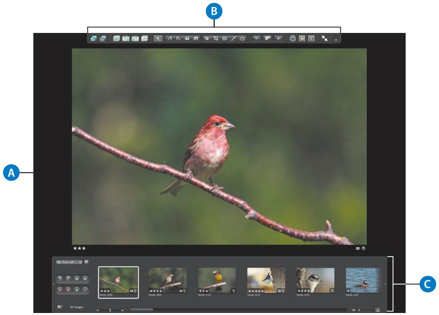 APPLE APERTURE 2 - Pour entrer en présentation plein écran : - 2