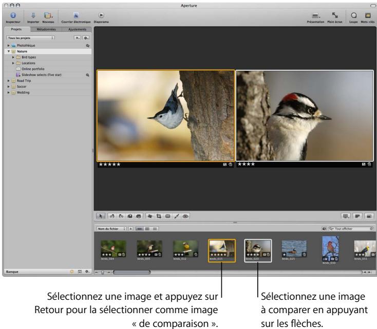 APPLE APERTURE 2 - Comparaison de photos - 1