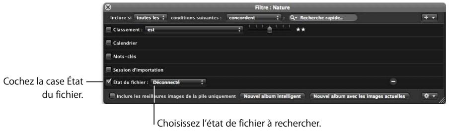 APPLE APERTURE 2 - Utilisation de la palette de requête pour rechercher les originaux d'images référencées - 1