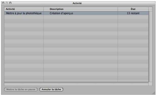 APPLE APERTURE 2 - Pour arrêter la création des aperçus : - 1