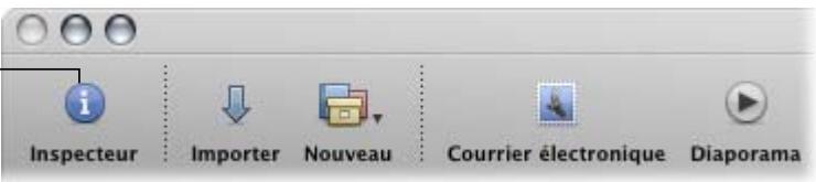 APPLE APERTURE 2 - Affichage des commandes d'ajustement - 1