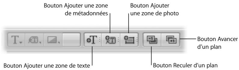 APPLE APERTURE 2 - Commandes de l'éditeur de modèles de livres - 4
