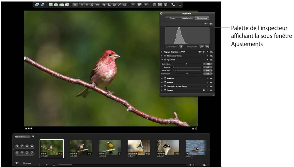 APPLE APERTURE 2 - Utilisation des palettes - 1