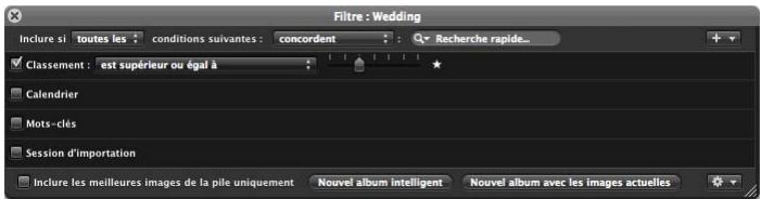 APPLE APERTURE 2 - Pour classer des images en plusieurs étapes : - 1