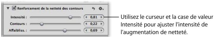 APPLE APERTURE 2 - Utilisation des commandes renforcement de la netteté des contours - 1