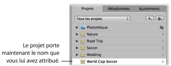 APPLE APERTURE 2 - Pour créer un nouveau projet : - 2