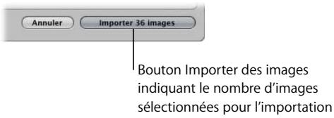APPLE APERTURE 2 - Pour importer une sélection d'images : - 1
