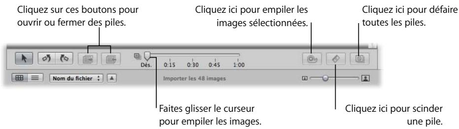 APPLE APERTURE 2 - Pour configurer aperture afin de regrouper automatiquement les images par piles au cours de l'importation : - 1