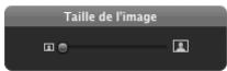 APPLE APERTURE 2 - Pour modifier l'échelle d'une image dans une zone de photo : - 1