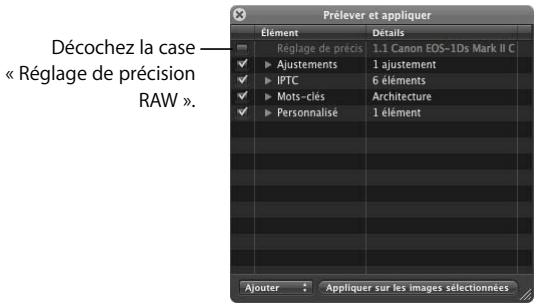 APPLE APERTURE 2 - Pour appliquer une sélection réduite de mots-clés sur une image ou un groupe d'images : - 3