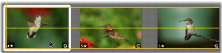 APPLE APERTURE 2 - Pour aligner manuellement des images : - 1