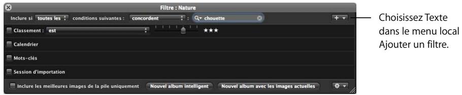 APPLE APERTURE 2 - Pour rechercher des images en fonction du texte : - 2