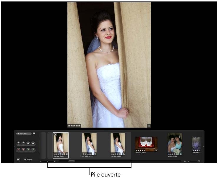 APPLE APERTURE 2 - Manipulation des piles en présentation plein écran - 1