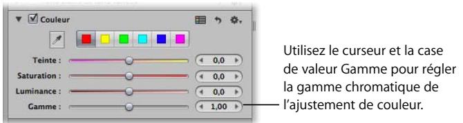 APPLE APERTURE 2 - Pour ajuster une valeur de couleur dans une image : - 5