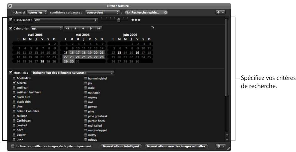 APPLE APERTURE 2 - Pour définir l'étendue de la recherche dans le champ de recherche : - 5