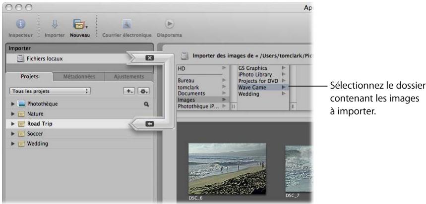 APPLE APERTURE 2 - Spécification d'un nouvel emplacement pour les images lors de leur importation - 4