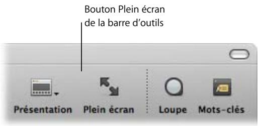 APPLE APERTURE 2 - Pour accéder à la présentation plein écran : - 1