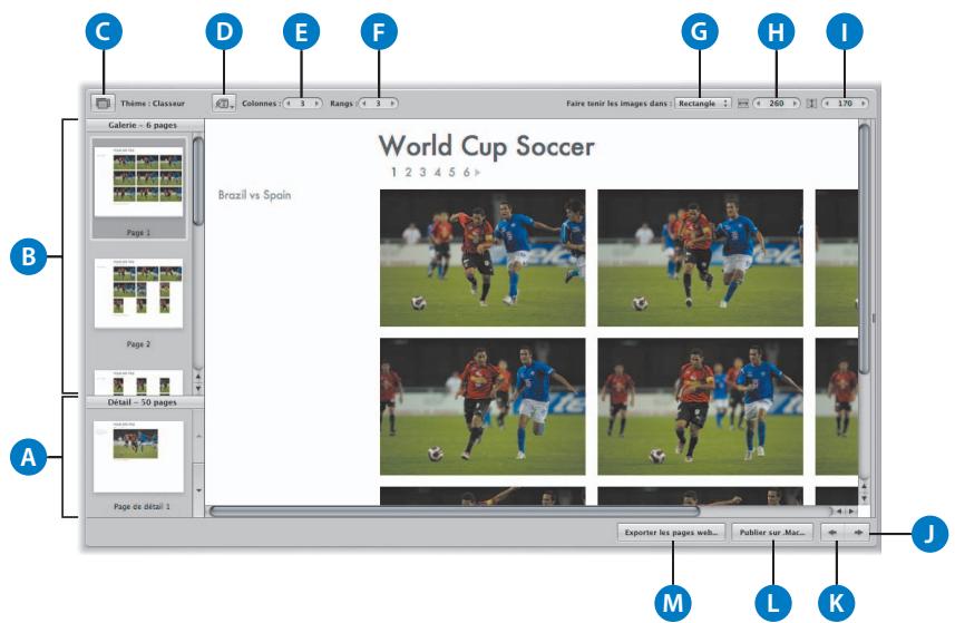 APPLE APERTURE 2 - Commandes de page web - 1