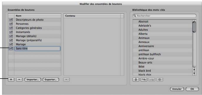 APPLE APERTURE 2 - Création d'un groupe de mots-clés prédéfinis - 3
