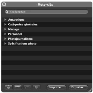 APPLE APERTURE 2 - Utilisation des palettes - 2