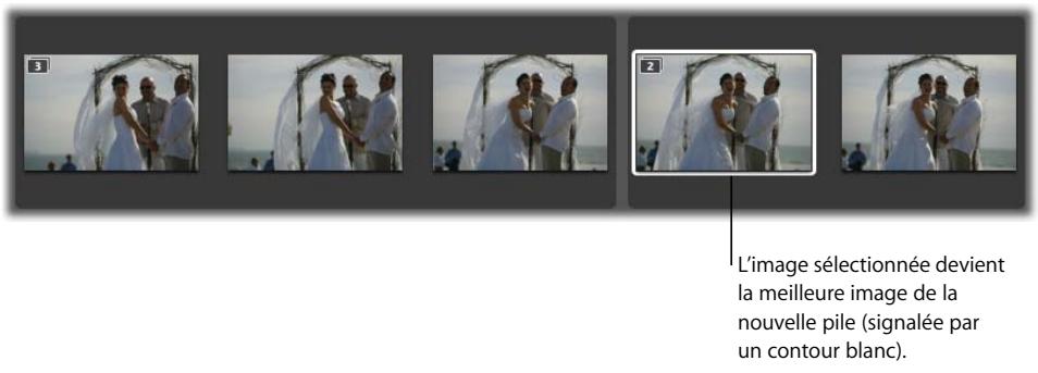 APPLE APERTURE 2 - Pour scinder une pile : - 5