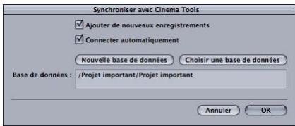 APPLE CINEMA TOOLS 4 - Synchronisation de plans Final Cut Pro avec Cinema Tools - 1