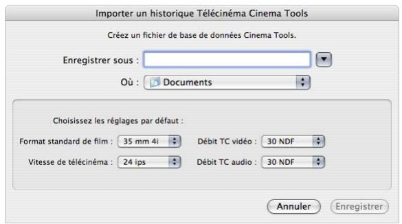 APPLE CINEMA TOOLS 4 - Pour importer une liste télécinéma à l'aide de Final Cut Pro : - 2