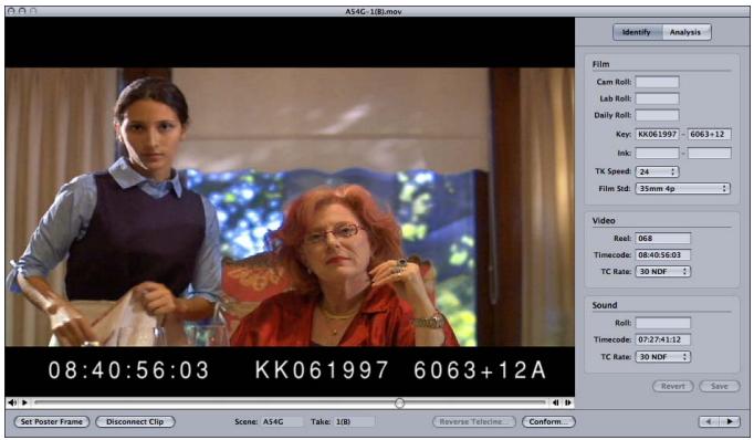 APPLE CINEMA TOOLS 4 - Fenêtre Clip - 1