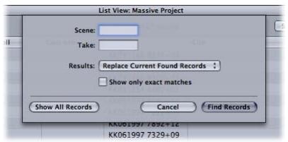 APPLE CINEMA TOOLS 4 - Pour rechercher un numéro de bord : - 1