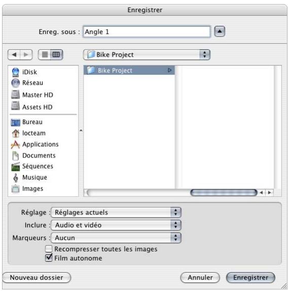 APPLE DVD STUDIO PRO 4 - Pour exporter un film Final Cut Pro ou Final Cut Express comportant des marqueurs : - 1