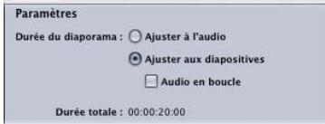 APPLE DVD STUDIO PRO 4 - Pour attribuer des fichiers audio globaux à un diaporama : - 4