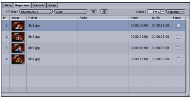 APPLE DVD STUDIO PRO 4 - Liste des diapositives - 1