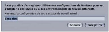 APPLE DVD STUDIO PRO 4 - Pour enregistrer une configuration : - 1