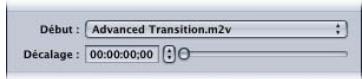 APPLE DVD STUDIO PRO 4 - Onglet Transition dans les inspecteurs de menu et de bouton - 2