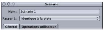 APPLE DVD STUDIO PRO 4 - Réglages de la partie supérieure de l'inspecteur de scénario - 1